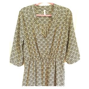 Aztec print tunic dress